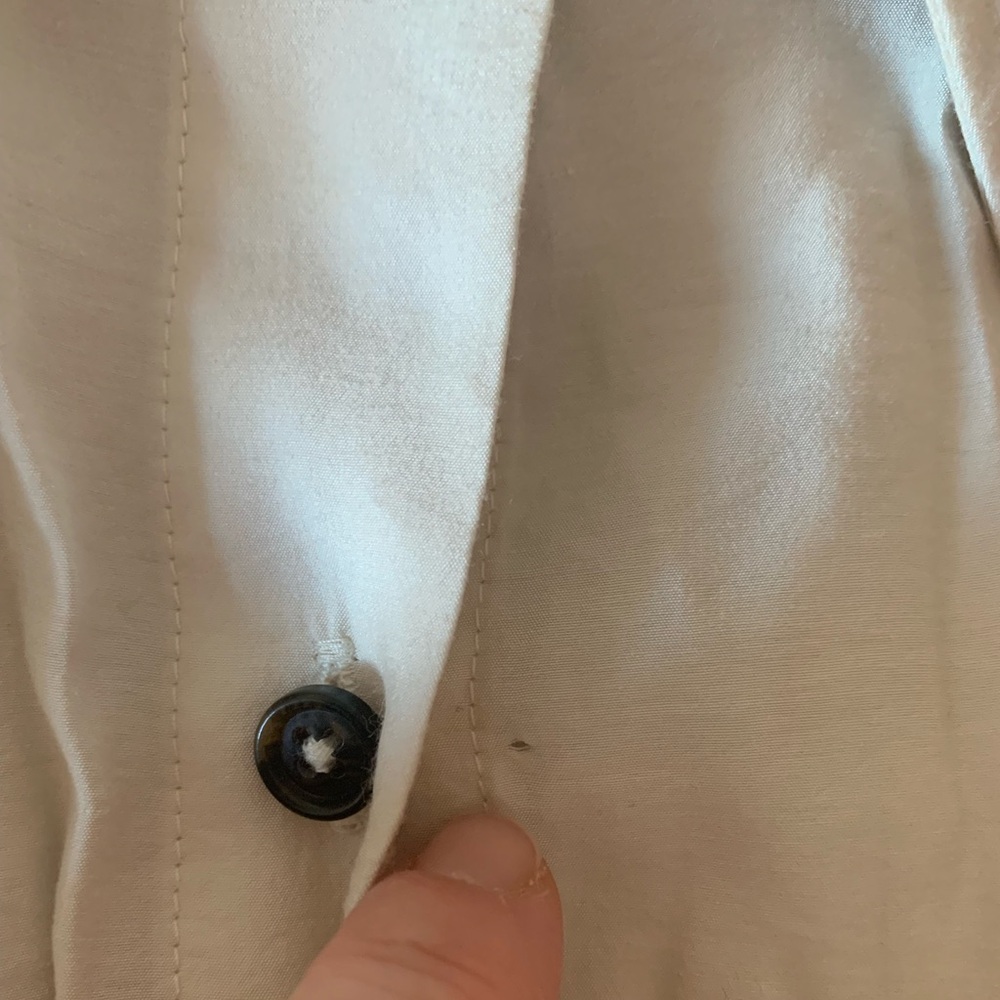 COS Cream Button-Up Shirt - Picture 8 of 9